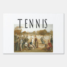 TOP Old School Tennis Yard Sign