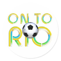 TOP On to Rio Round Sticker