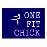 TOP One Fit Chick Business Card Template