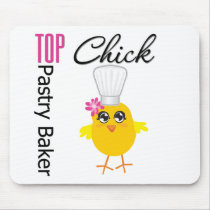 Top Pastry Chick Mouse Pads