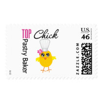 Top Pastry Chick Postage Stamps