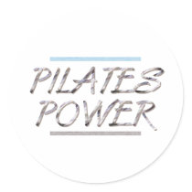 TOP Pilates Power Round Stickers