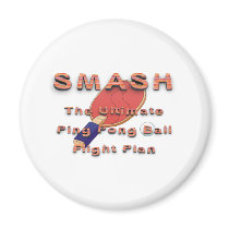 TOP Ping Pong Slogan Fridge Magnet