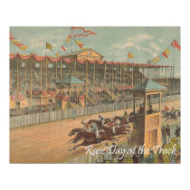 TOP Race Day at the Track Posters