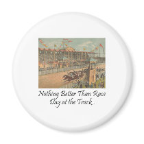 TOP Race Day at the Track Refrigerator Magnets