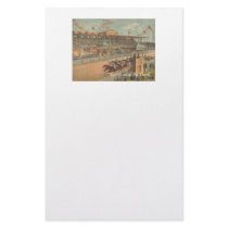 TOP Race Day at the Track Stationery Design