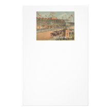 TOP Race Day at the Track Stationery Design
