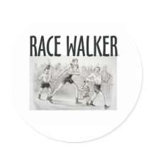 TOP Race Walker Round Sticker