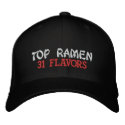 TOP RAMEN, 31 FLAVORS embroidered hats