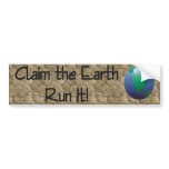 TOP Runner's Earth Bumper Sticker