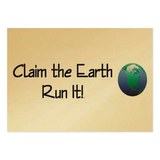 TOP Runner's Earth Business Card Template
