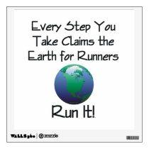 TOP Runner's Earth wall decals