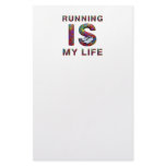 TOP Running is My Life stationery