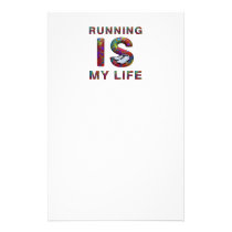 TOP Running is My Life Stationery Paper