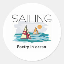 TOP Sailing, Poetry in Ocean stickers
