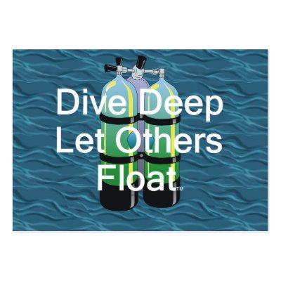 TOP Scuba Diving Business Cards by teepossible