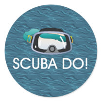 TOP Scuba Do Round Stickers