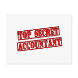 Top Secret Accountant Postcards