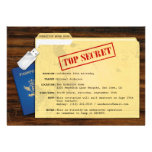 Top Secret Agent Mission Surprise Party Invitation