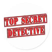 Top Secret Detective Sticker