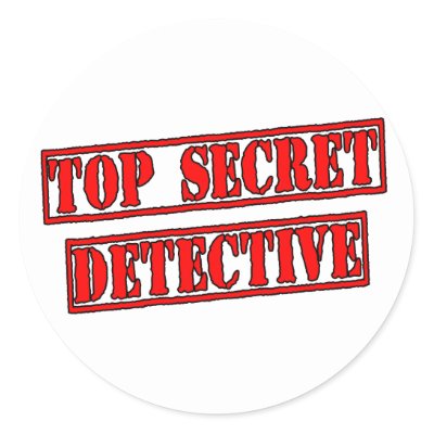 Top Secret Detective Sticker