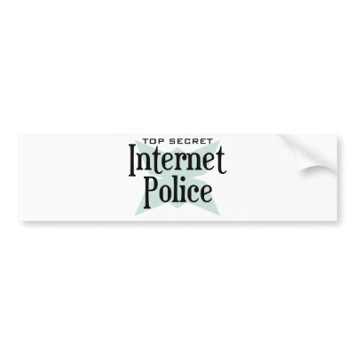 Top Secret Intenet Police Bumper Sticker by ObsessionDesign