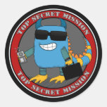 TOP SECRET MISSION STICKER