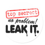 Top Secret, No Problem! Leak it! stickers