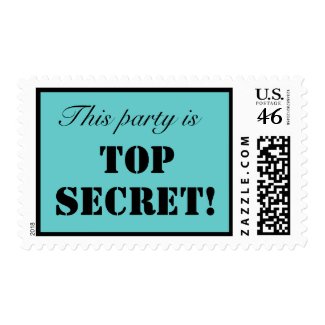 Top Secret Party Postage stamp
