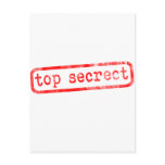 Top Secret postcards