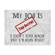 Top Secret! postcards by SillyShirts Top Secret! postcards