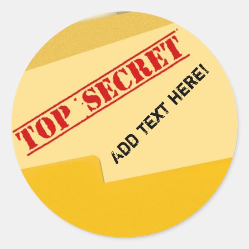 Top Secret Stickers Zazzle