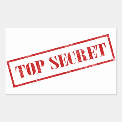 Top Secret Stickers Zazzle 3573