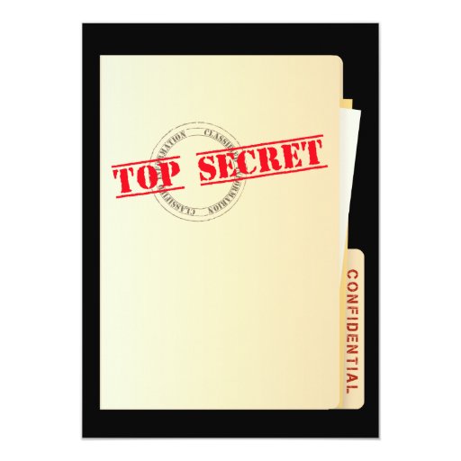 secret surprises top secret custom invites zazzle secret surprises top secret custom invites zazzle