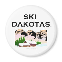 TOP Ski Dakotas magnets by teepossible TOP Ski Dakotas magnets
