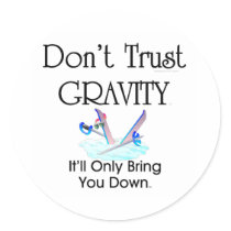 TOP Ski Humor Sticker