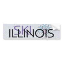 TOP Ski Illinois bumper stickers by teepossible TOP Ski Illinois bumper stickers