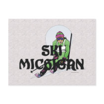 TOP Ski Michigan Postcard