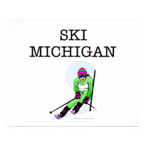 TOP Ski Michigan posters by teepossible TOP Ski Michigan posters