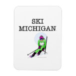 TOP Ski Michigan Vinyl Magnet