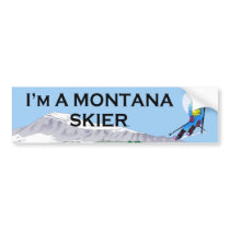 TOP Ski Montana Bumper Stickers