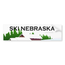 TOP Ski Nebraska bumper stickers by teepossible TOP Ski Nebraska bumper stickers