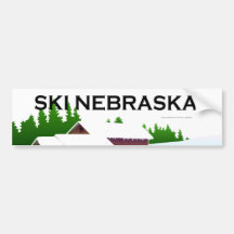 TOP Ski Nebraska Bumper Stickers