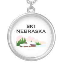 TOP Ski Nebraska Personalized Necklace