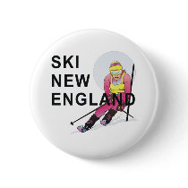 TOP Ski New England Pinback Button