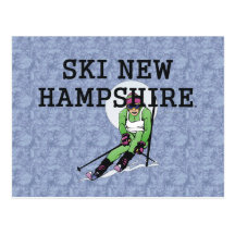 TOP Ski New Hampshire Postcard