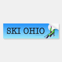 TOP Ski Ohio Bumper Stickers