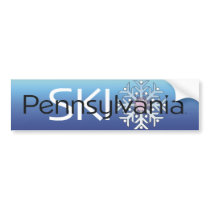 TOP Ski Pennsylvania Bumper Sticker