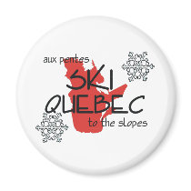 TOP Ski Quebec Magnets