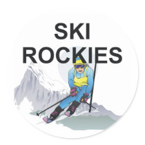 TOP Ski Rockies stickers